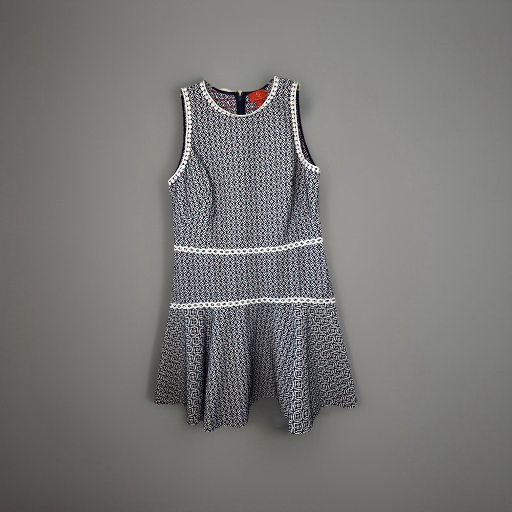 ML Monique Lhuillier For Anthropologie Meaghan Dress Women's Sz 16 Preppy